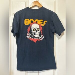 Vintage Powell Peralta Bones Skull Pattern Surf/Skateboard T-Shirt Men's